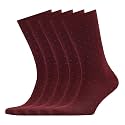VRD Men's Dress Socks Bamboo Rayon, 5-Pack Crew Socks, Multiple Colors and Designs, Shoe Size 8-13, Gift Box