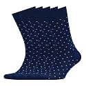 VRD Men's Dress Socks Bamboo Rayon, 5-Pack Crew Socks, Multiple Colors and Designs, Shoe Size 8-13, Gift Box