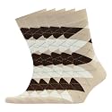 VRD Men's Dress Socks Bamboo Rayon, 5-Pack Crew Socks, Multiple Colors and Designs, Shoe Size 8-13, Gift Box