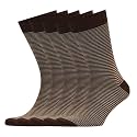 VRD Men's Dress Socks Bamboo Rayon, 5-Pack Crew Socks, Multiple Colors and Designs, Shoe Size 8-13, Gift Box