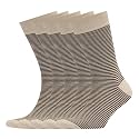 VRD Men's Dress Socks Bamboo Rayon, 5-Pack Crew Socks, Multiple Colors and Designs, Shoe Size 8-13, Gift Box