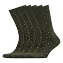 VRD Men's Dress Socks Bamboo Rayon, 5-Pack Crew Socks, Multiple Colors and Designs, Shoe Size 8-13, Gift Box