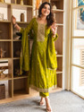 VredeVogel Embroidered Kurta TrouserPant Dupatta Set