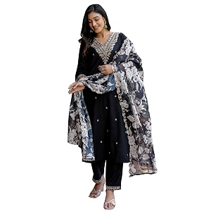 VredeVogel Kurta Set with Dupatta Embroidered