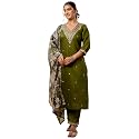 VredeVogel Kurta Set with Dupatta Embroidered