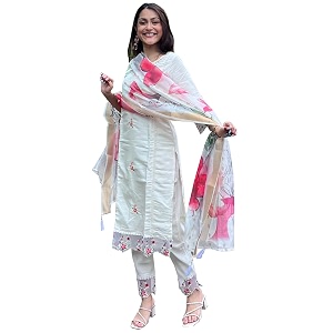 VredeVogel Kurta Set with Dupatta Viscose