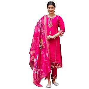 VredeVogel Kurta Set with Dupatta Viscose