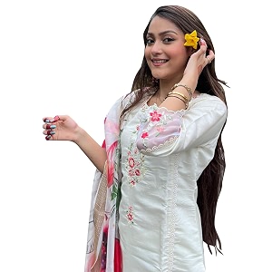 VredeVogel Kurta Set with Dupatta Viscose