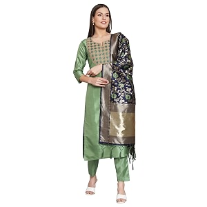 VredeVogel Womens Cotton Silk Blend Kurta Pant