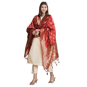 VredeVogel Womens Cotton Silk Blend Straight Kurta