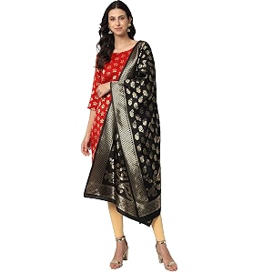 VredeVogel Womens Cotton Silk Blend Straight Kurta