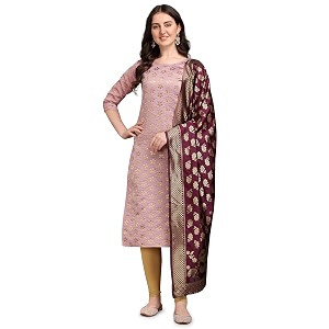 VredeVogel Womens Cotton Silk Blend Straight Kurta