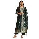 VredeVogel Women39s Cotton Silk Jacquard Kurta Pant