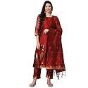 VredeVogel Women39s Cotton Silk Jacquard Kurta Pant