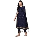 VredeVogel Women39s Cotton Silk Jacquard Kurta Pant