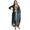 VredeVogel Women39s Cotton Silk Jacquard Kurta Pant