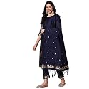 VredeVogel Women39s Cotton Silk Jacquard Kurta Pant