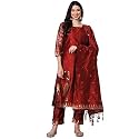 VredeVogel Women39s Cotton Silk Jacquard Kurta Pant