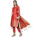 VredeVogel Women39s Cotton Silk Jacquard Banarasi Silk