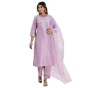 VredeVogel Women39s Silk Blend Embroidered Kurta with
