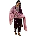 VredeVogel Women39s Silk Blend Embroidered Kurta with
