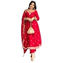 VredeVogel Women39s Silk Blend Embroidered Anarkali Kurta