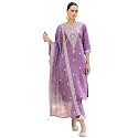 VredeVogel Women39s Silk Blend Embroidered Kurta with