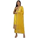 VredeVogel Women39s Silk Blend Embroidered Kurta with