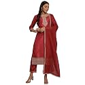 VredeVogel Women39s Silk Blend Embroidered Kurta with
