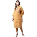 VredeVogel Women's Silk Blend Chanderi Modal Butti Regular Kurta Trouser with Dupatta Set &amp; Embroidered Chanderi Dupatta Set