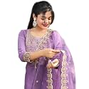 VredeVogel Women39s Silk Blend Embroidered Kurta with