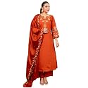 VredeVogel Women39s Silk Blend Embroidered Anarkali Kurta
