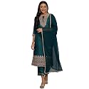 VredeVogel Women39s Silk Blend Embroidered Kurta with
