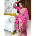 VredeVogel Women39s Silk Blend Embroidered Kurta with