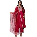 VredeVogel Women39s Silk Blend Embroidered Kurta with