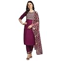 VredeVogel Women Cotton Slub Straight Kurta Set
