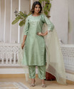 VredeVogel Women Kurta Pant Dupatta Set