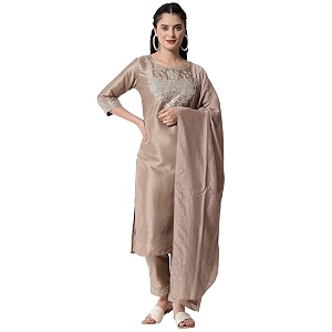 VredeVogel Cotton Silk Blend Women Kurta Set