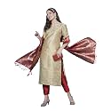 VredeVogel Women39s Cotton Silk Jacquard Kurta Pant