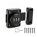 VRESOURCING 3-Digit Password Hasp Latch Lock - Combination Latch for One-Way Door, Drawer, Office File Cabinet