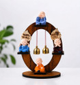 VRIDAANN ZEN FOUR MONKS WOODEN TABLETOP DECOR