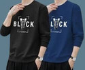 VRMA Printed Men Blue Black T-Shirt