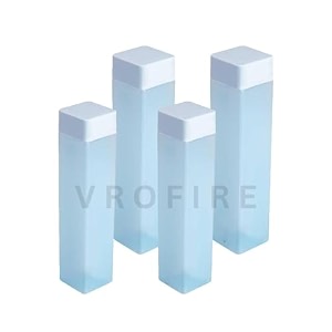 frosted plastic 100 food grade premium plastic fridge unbelievably slim square water bottle gift with soft mat finish for gymschoolofficetravelamptrekkingpack of 4 6_new_4