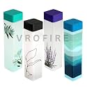 Frosted Plastic 100% Food Grade Premium Plastic Fridge Unbelievably Slim Square Water Bottle Gift With Soft Mat Finish For Gym,School,Office,Travel&amp;Trekking (Lable_4), Multicolor,1 litres
