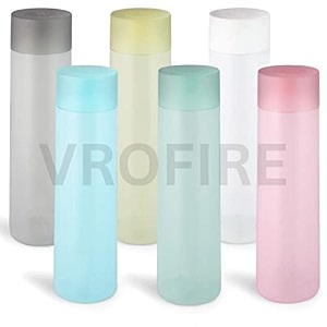 round 500 ml frosted plastic 100 food grade premium plastic fridge unbelievably slim square water bottle gift with soft mat finish for gymschoolofficetravelamptrekking multicolour