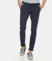 VROJASS Slim Fit Men Blue Trousers