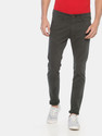 VROJASS Slim Fit Men Dark Green Trousers
