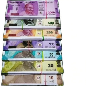 vroo 1007700 notes rs10 rs20 rs50 rs100 rs500 rs2000 notes currency fake currency note gag toy