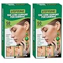 VRPRIME 50 Patches Earlobe Support patches | Earring Sticker tape for Heavy Earrings | Transparent Ear Lobe Tapes Ear Lifts Patches for Earrings | Invisible Ear hole Closer Tape Repairing (PACK OF 2)