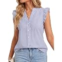 Women39s Dressy Striped V Neck Blouse